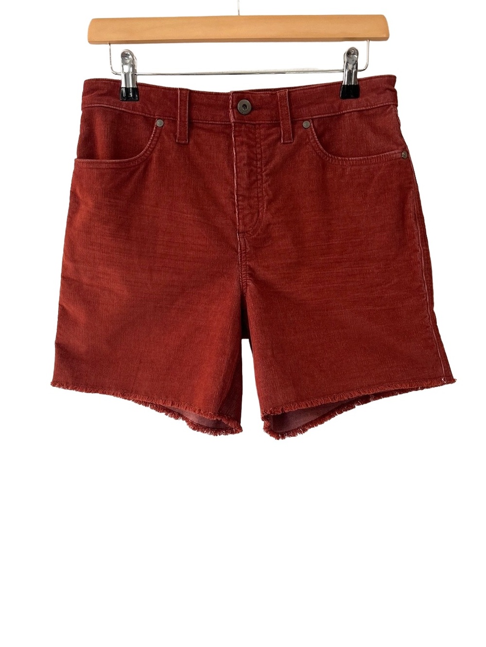 Carve Designs women’s Oahu corduroy Short Size 6 raw hem beachy coastal 6”
